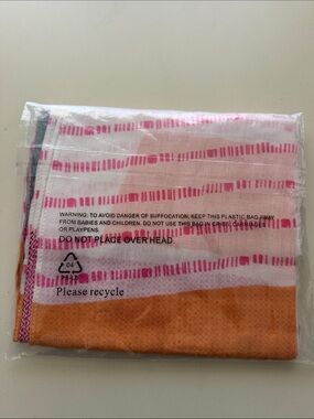 CAbi Pink and Orange Patterned Scarf